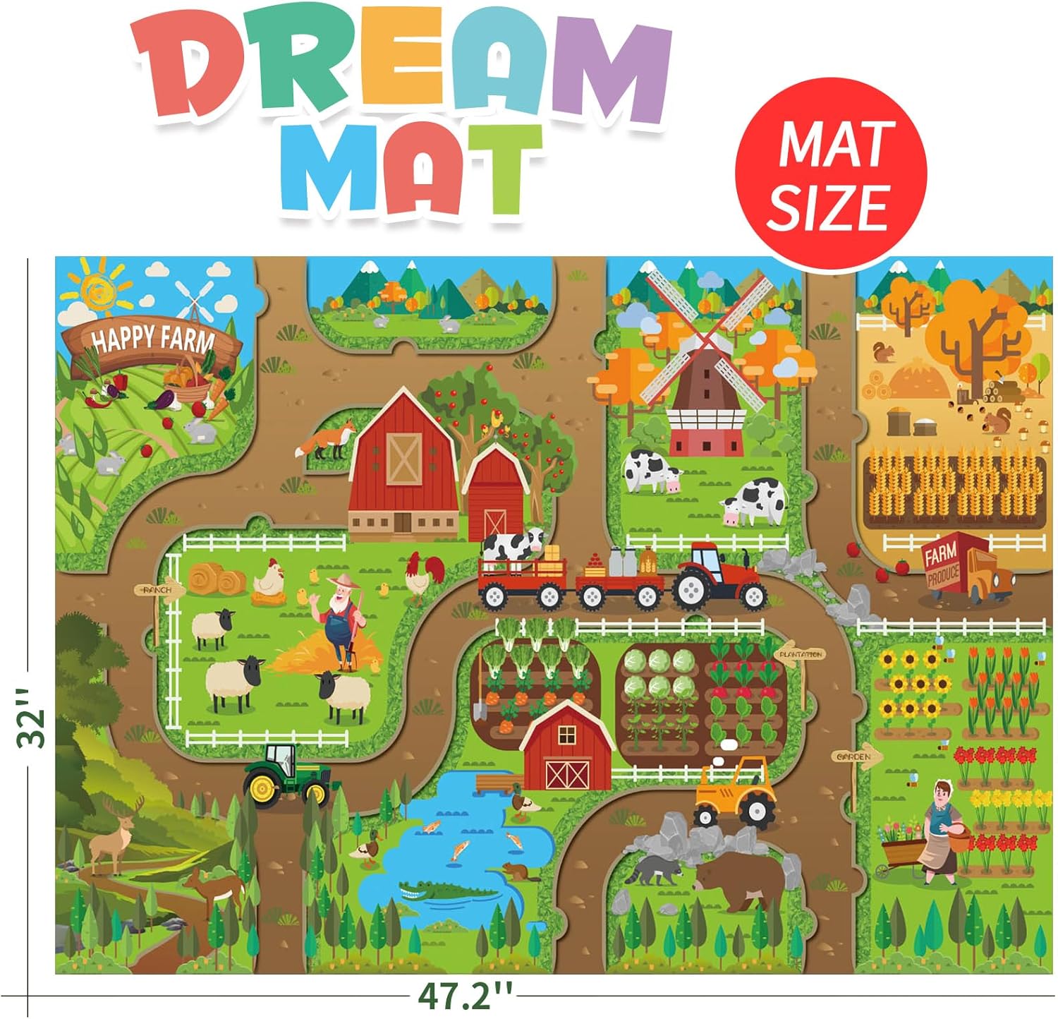 Kids Dream Mat Happy Farm Acti - Kids Educational Game avaliação e preço