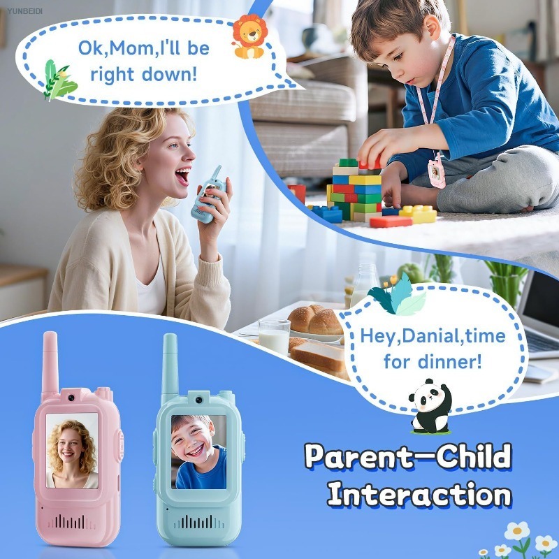 2PCS Kids Video Walkie Talkies - Kids Definition Of Education avaliação e preço