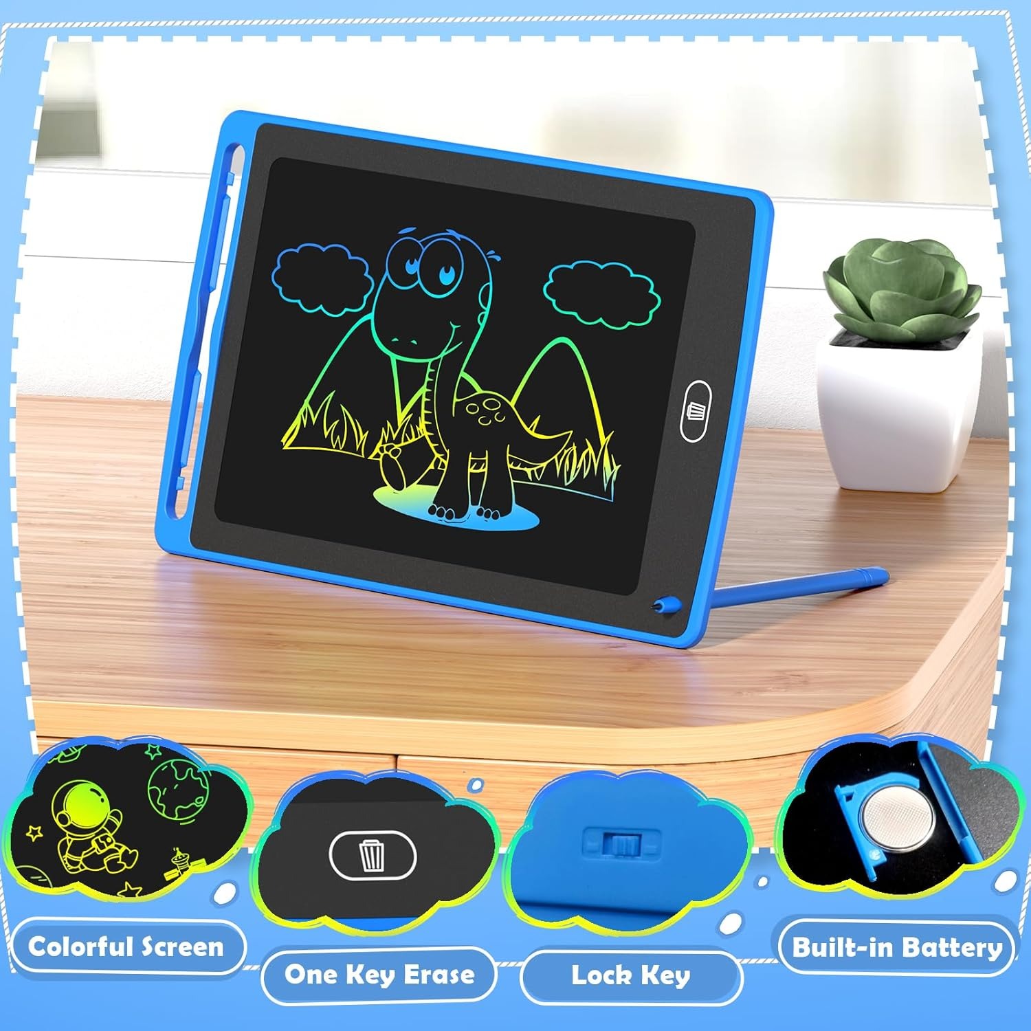 Pack LCD Writing Tablet for Ki - Kids Educational Game avaliação e preço
