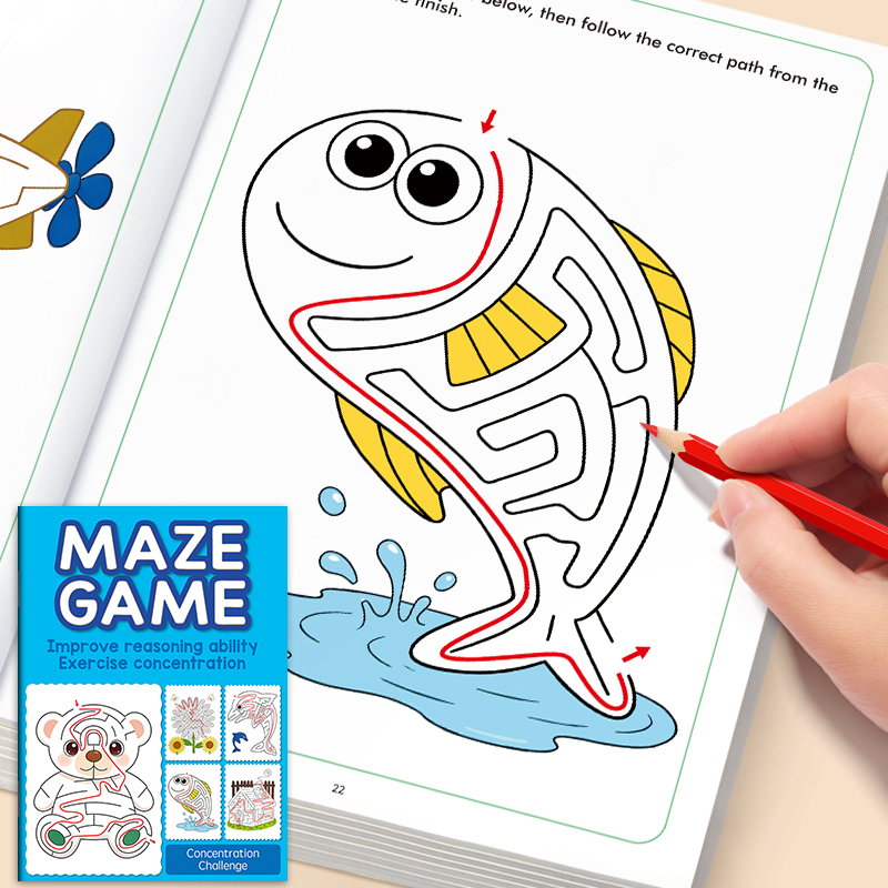 Maze Fun Drawing Book for Kids - Kids Definition Of Education avaliação e preço