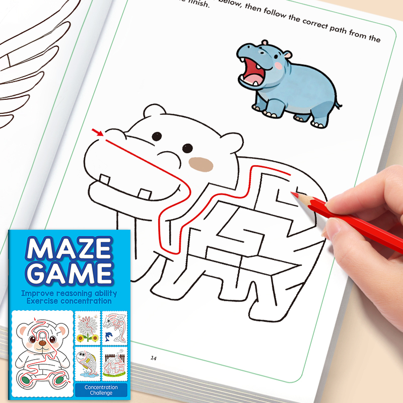 Maze Fun Drawing Book for Kids - Kids Definition Of Education avaliação e preço
