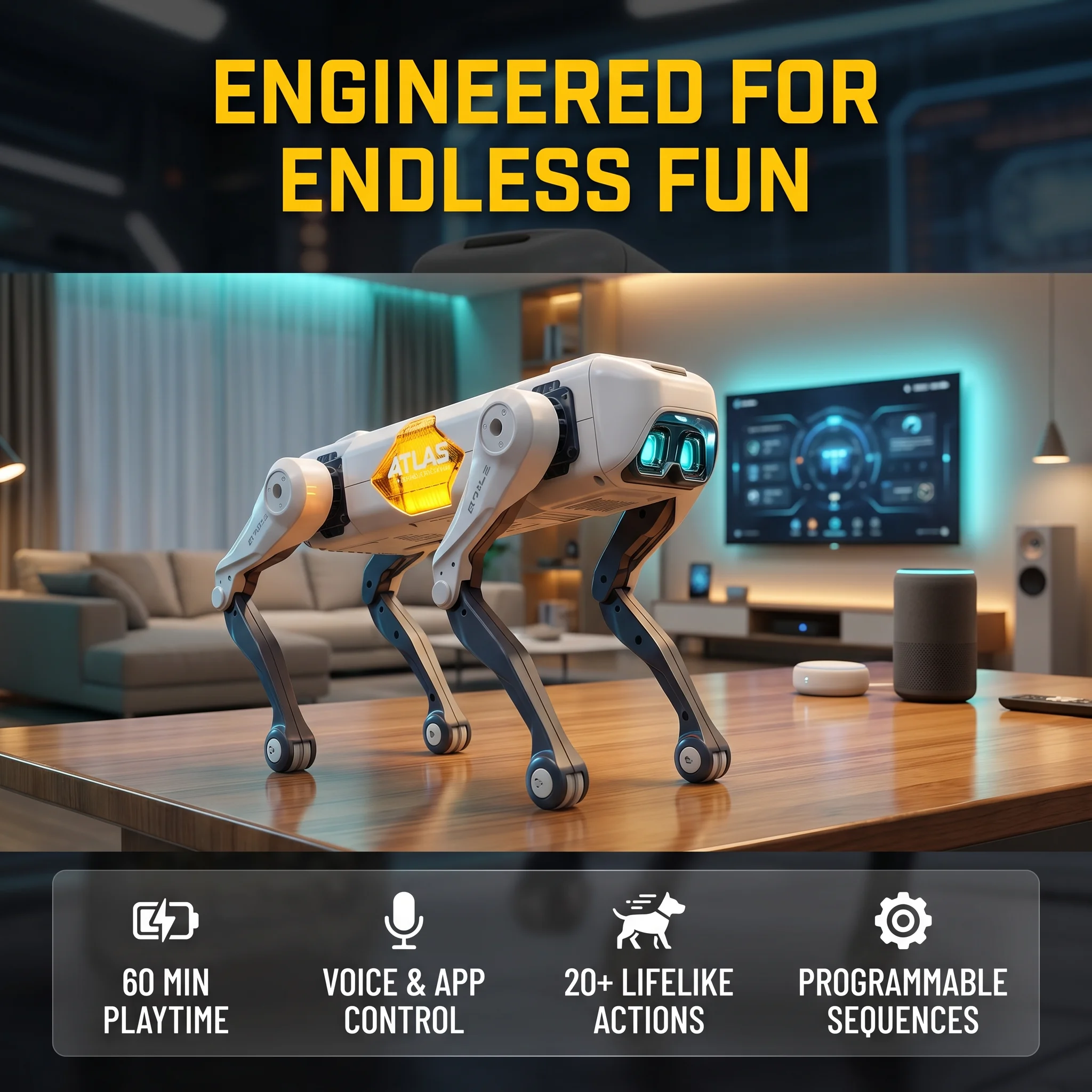 AI Smart Robot Dog, Voice & AP - Kids Educational Game avaliação e preço