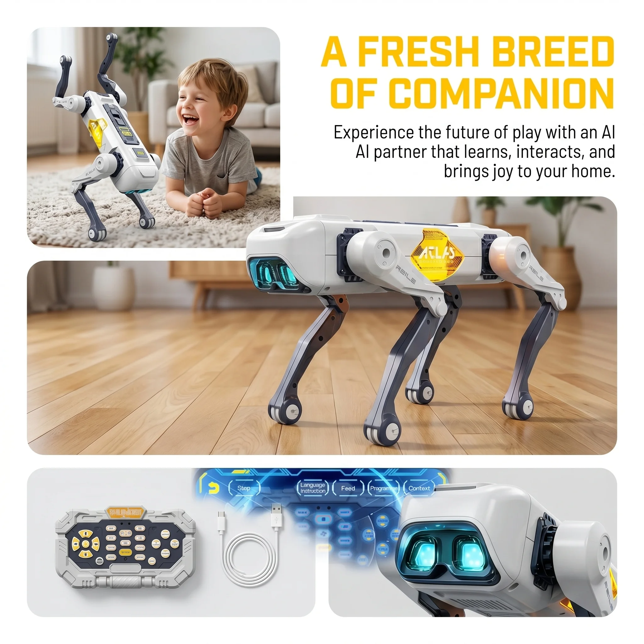 AI Smart Robot Dog, Voice & AP - Kids Educational Game avaliação e preço