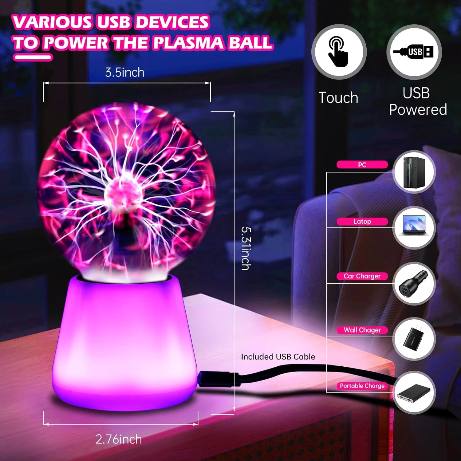 Plasma Ball Lamps Interactive  - Globe Interactive Light avaliação e preço