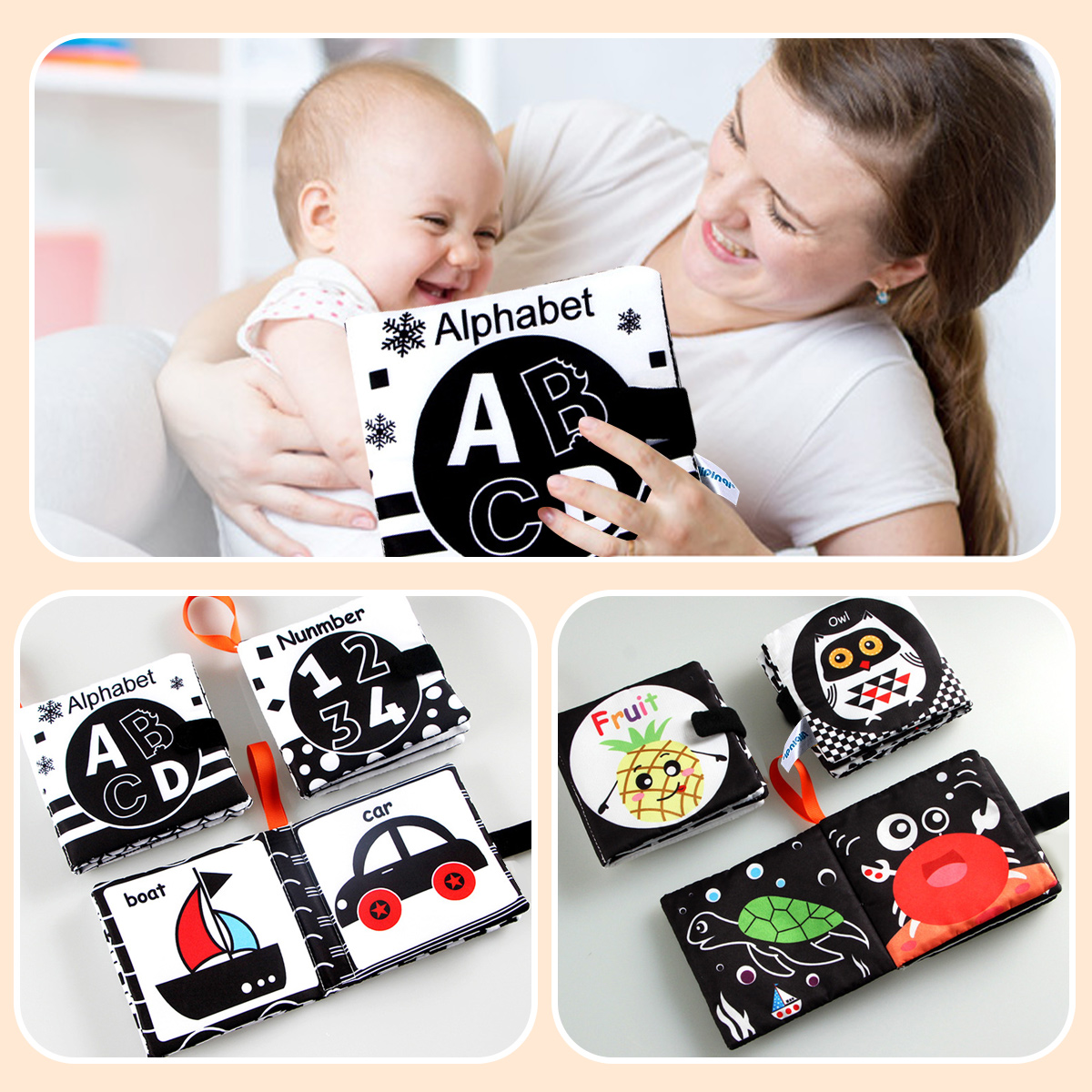 Soft Cloth Books Baby Books Cl - Kids Education Books avaliação e preço