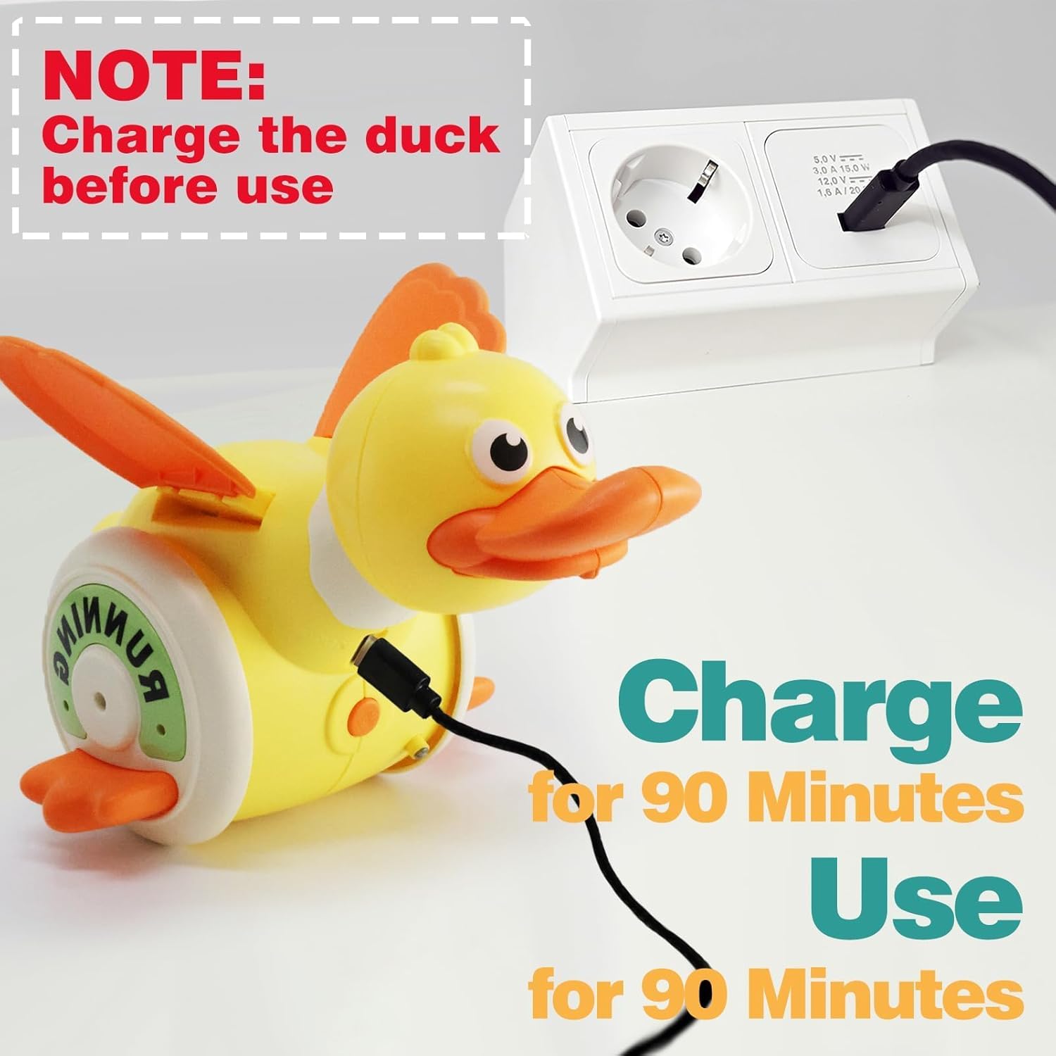 Kid Electric Rotating Duck Sim - Kids Education Music avaliação e preço